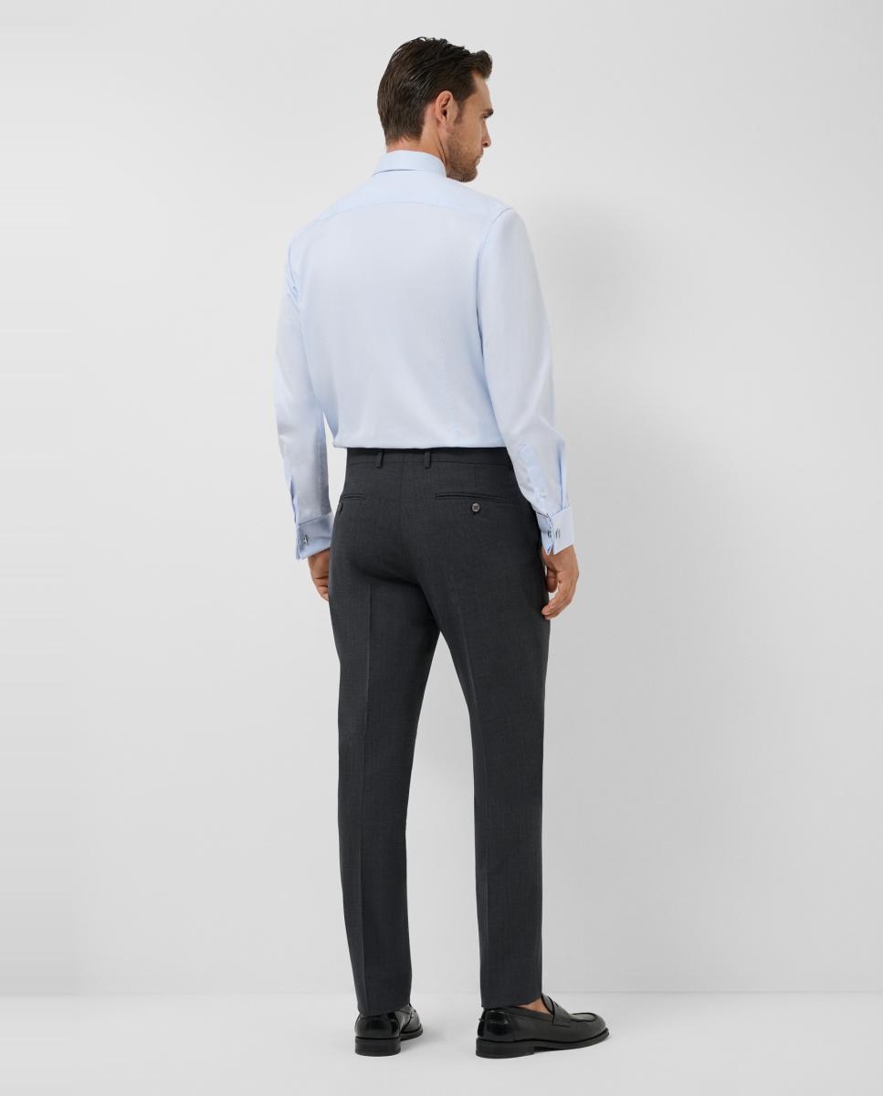 Camisa vestir de hombre slim fit puño gemelo - Roberto Verino - Azul claro Azul claro-2
