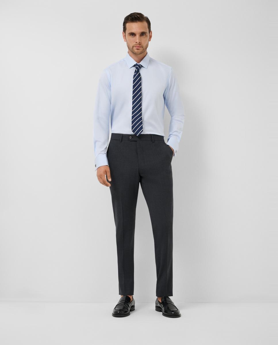 Camisa vestir de hombre slim fit puño gemelo - Roberto Verino - Azul claro Azul claro-6