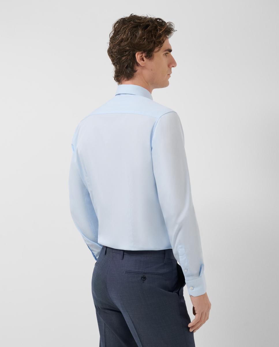 Camisa Formal Slim Fit Lisa Azul-claro-2