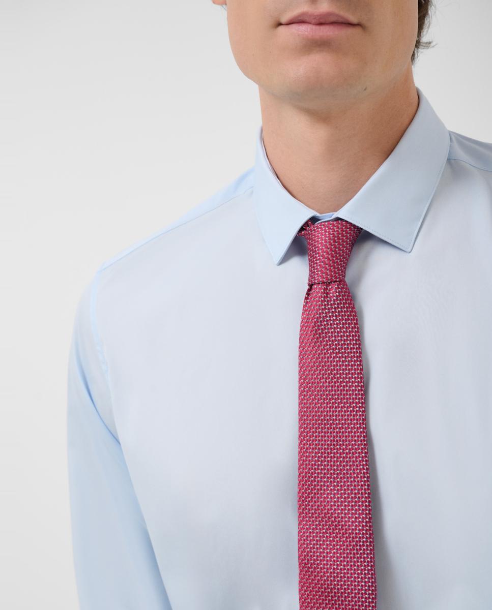 Camisa Formal Slim Fit Lisa Azul-claro-3
