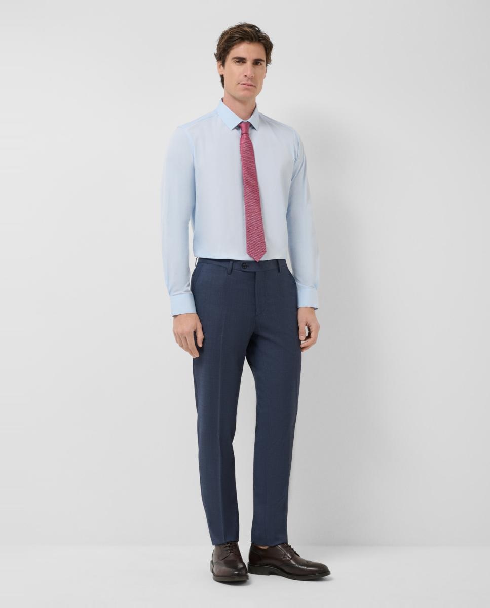 Camisa Formal Slim Fit Lisa Azul-claro-6
