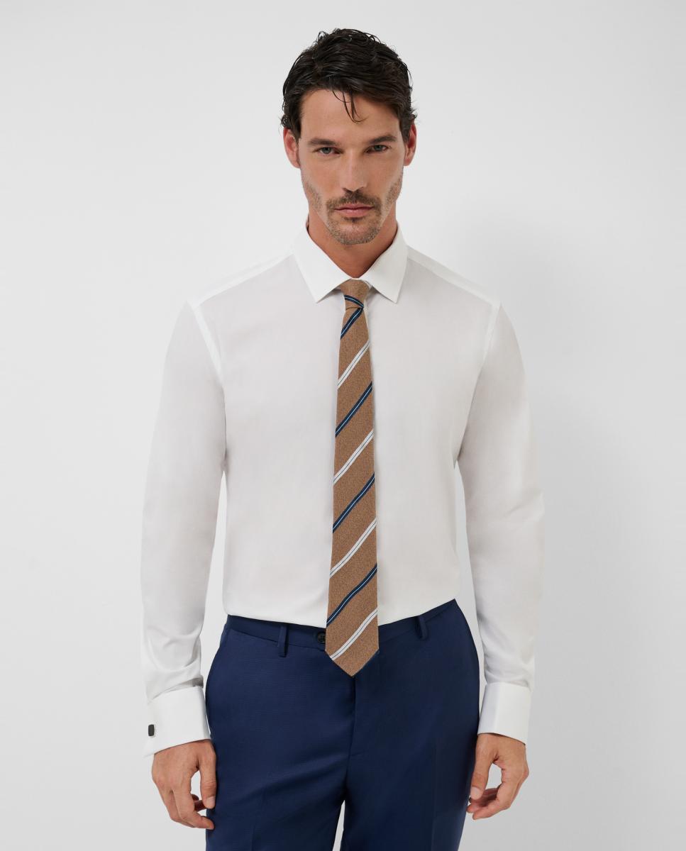 Imagem 0 de Camisa Formal Slim Fit com Botões de Punho
