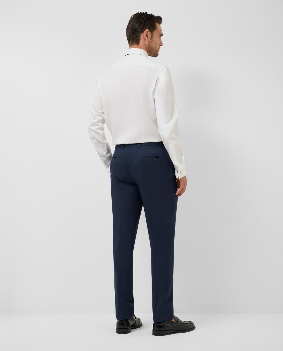 Camisa vestir de hombre slim fit estructura diamante puño gemelo - Roberto Verino - Blanco Blanco-2