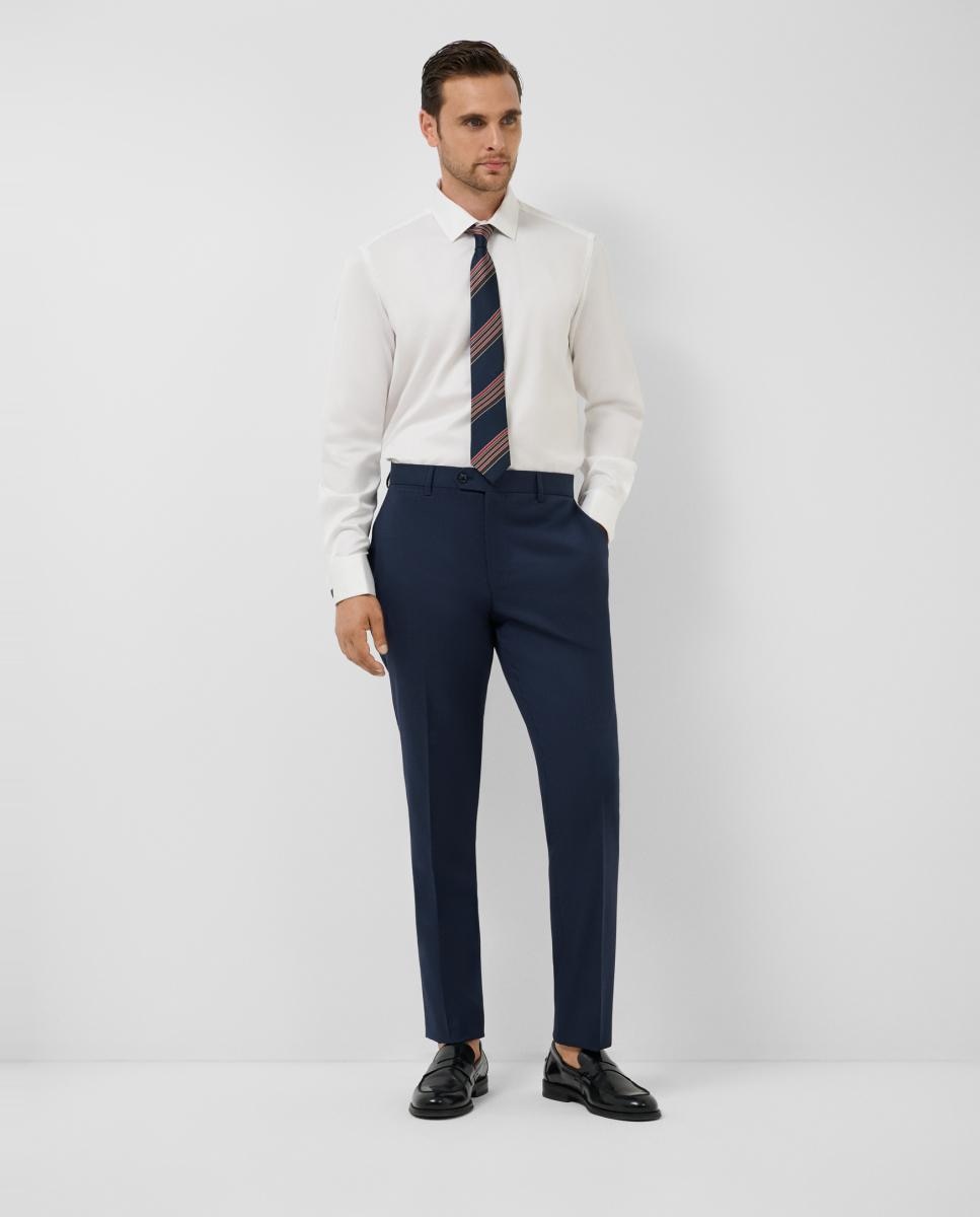 Camisa vestir de hombre slim fit estructura diamante puño gemelo - Roberto Verino - Blanco Blanco-6
