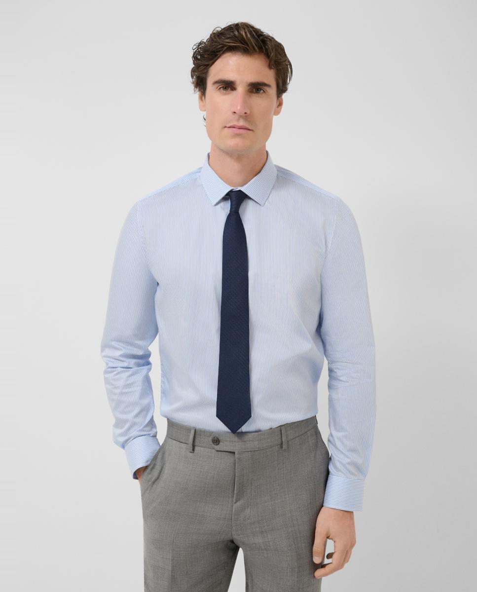 Imagem 0 de Camisa Formal Slim Fit às Riscas