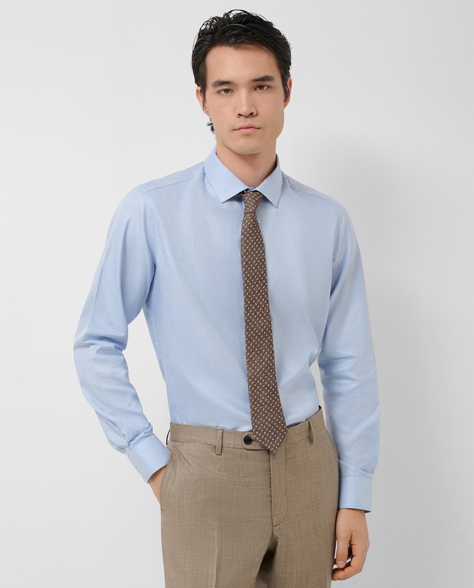Imagem 0 de Camisa Formal Slim Fit com Micro Desenho