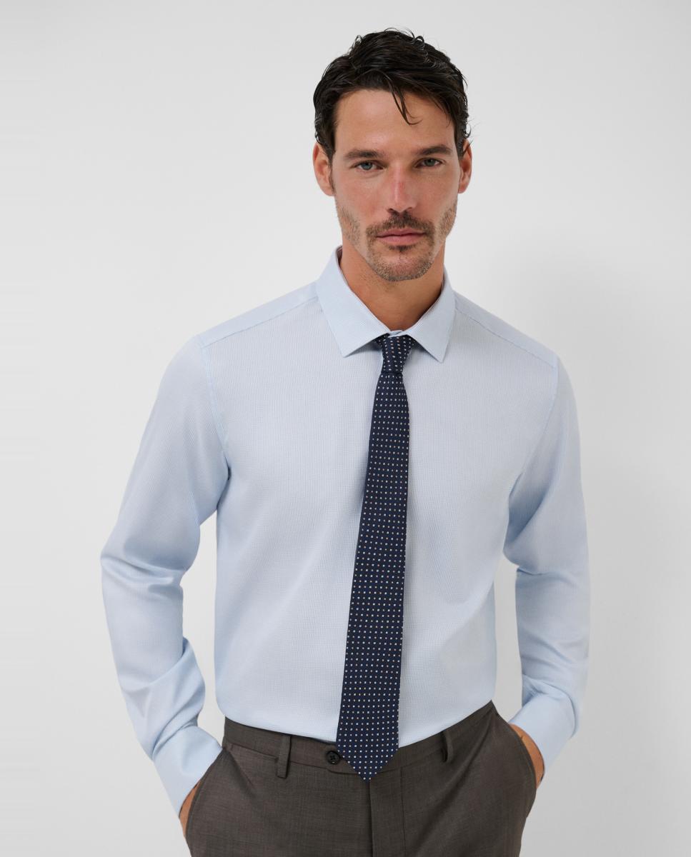 Imagem 0 de Camisa Clássica Slim Fit com Micro Fantasia