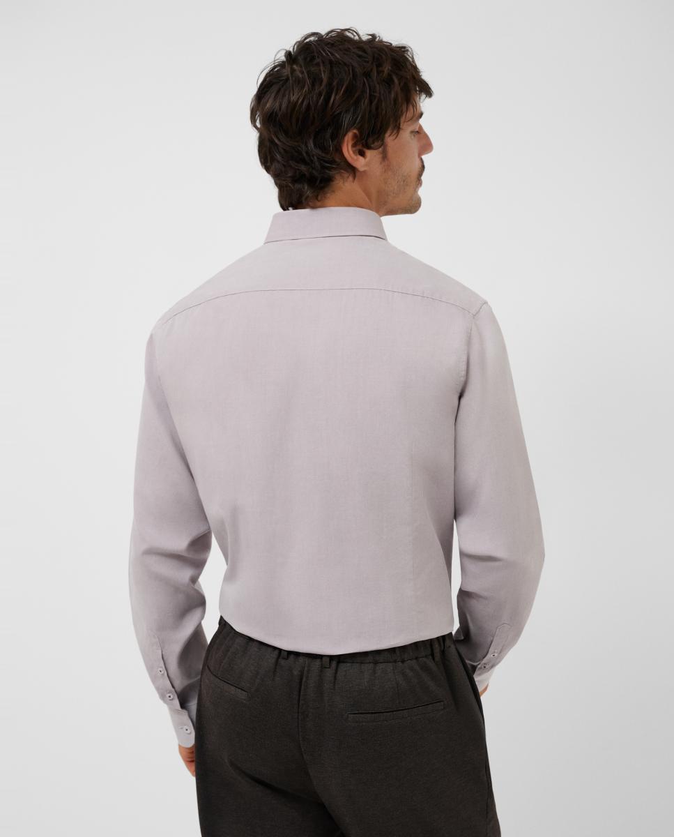 Camisa Casual Regular Fit Oxford Roxo-2