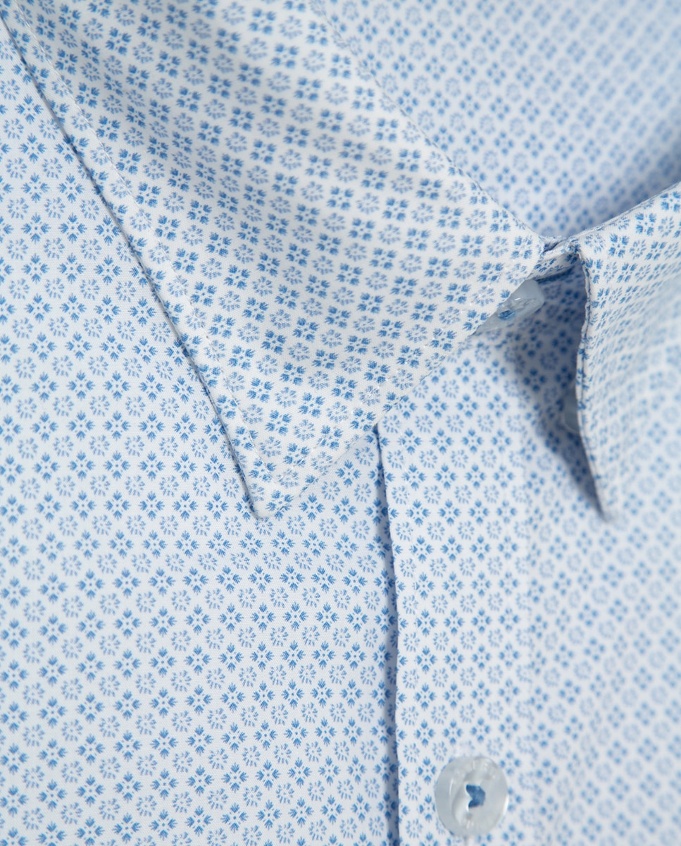 Camisa Casual Regular Fit Oxford Azul-claro-4