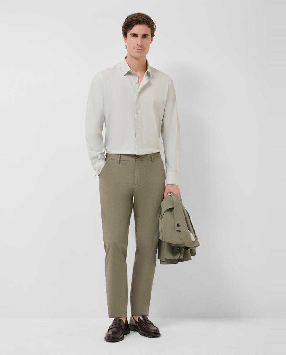 Camisa Casual Regular Fit com Estampado Geométrico Verde-claro-6