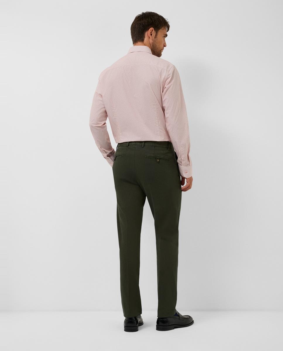 Imagen 2 de Camisa sport de hombre regular fit estampado geométrico - Roberto Verino - Rojo Rojo