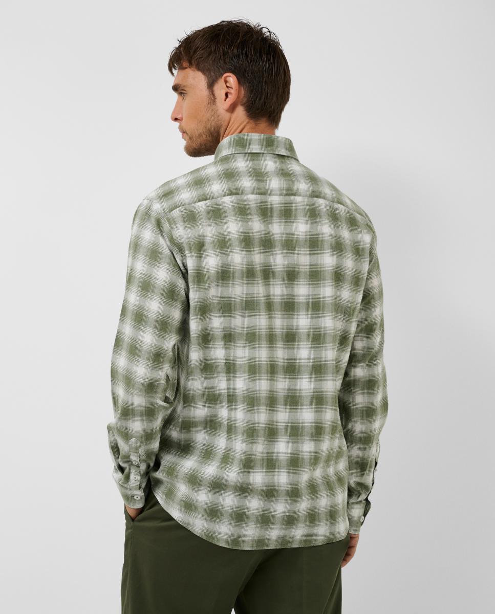 Camisa sport de hombre regular fit cuadros - Roberto Verino - Verde Verde-2