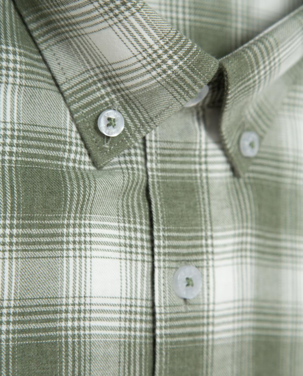 Camisa sport de hombre regular fit cuadros - Roberto Verino - Verde Verde-4