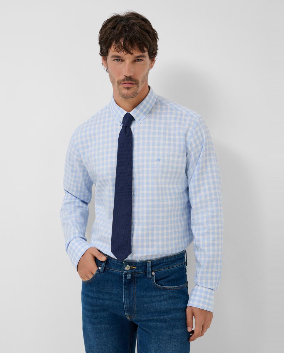 Imagem 0 de Camisa Casual Regular Fit aos Quadrados