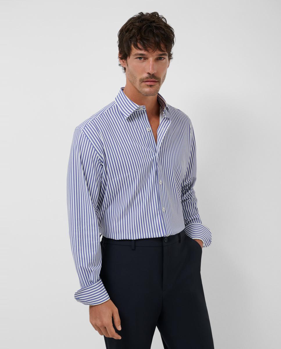 Imagem 0 de Camisa Casual Regular Fit às Riscas