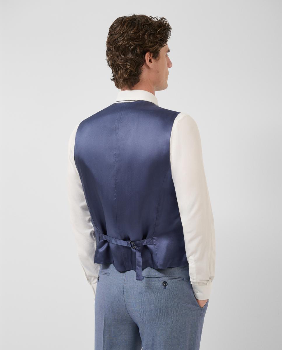Colete Formal Olho-de-Perdiz Turquesa-2