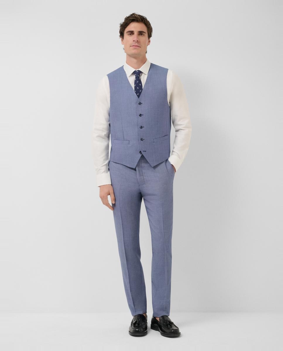 Colete Formal Olho-de-Perdiz Turquesa-4