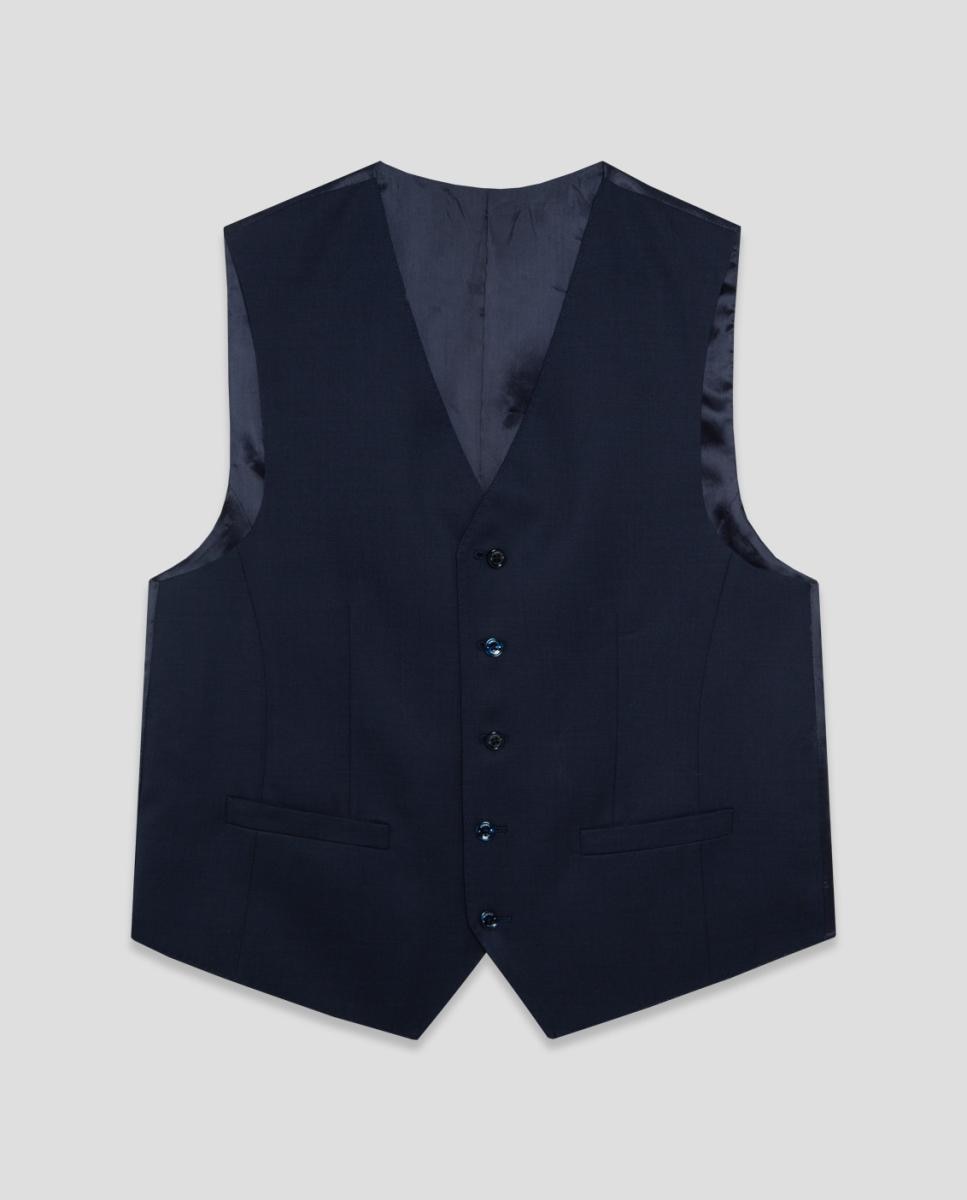 Chaleco de vestir de hombre microtextura - Roberto Verino - Azul índigo Azul índigo-5