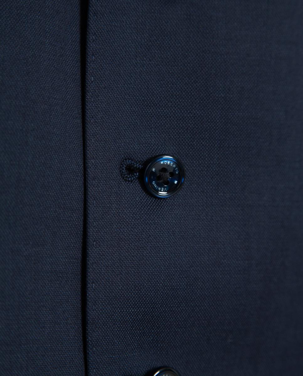 Chaleco de vestir de hombre microtextura - Roberto Verino - Azul índigo Azul índigo-6