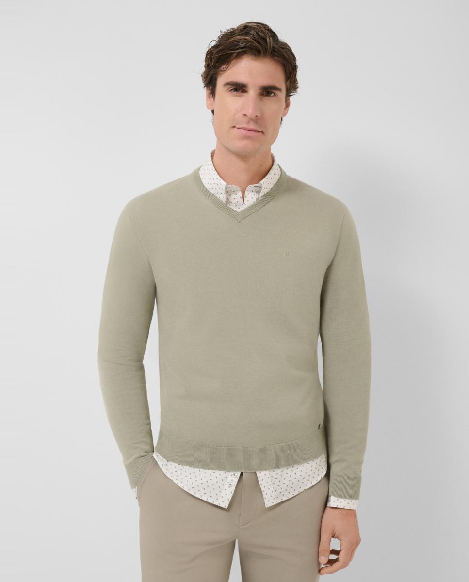 Imagem 0 de Camisola de Malha com Decote em Bico High Twist