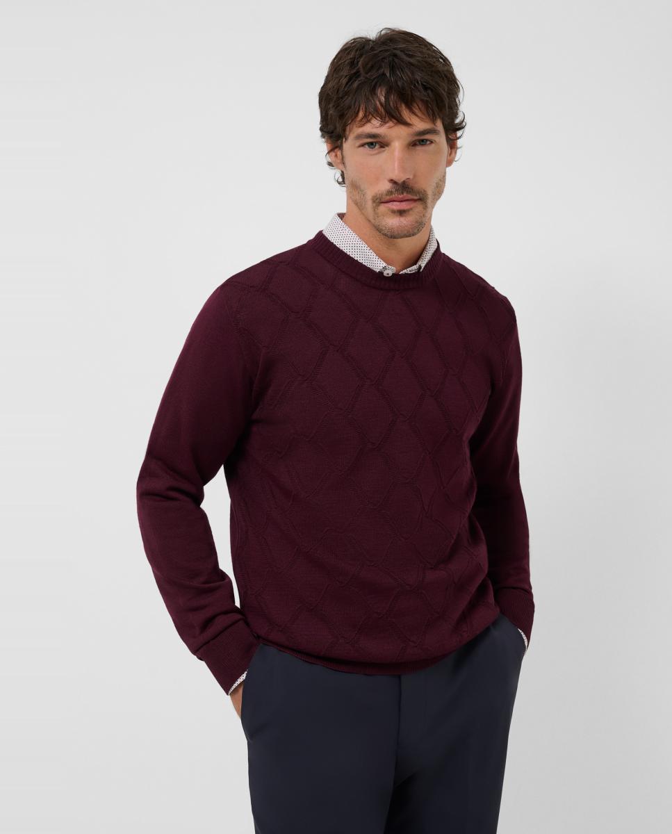 Imagem 0 de Camisola de Malha com Losangos em Relevo