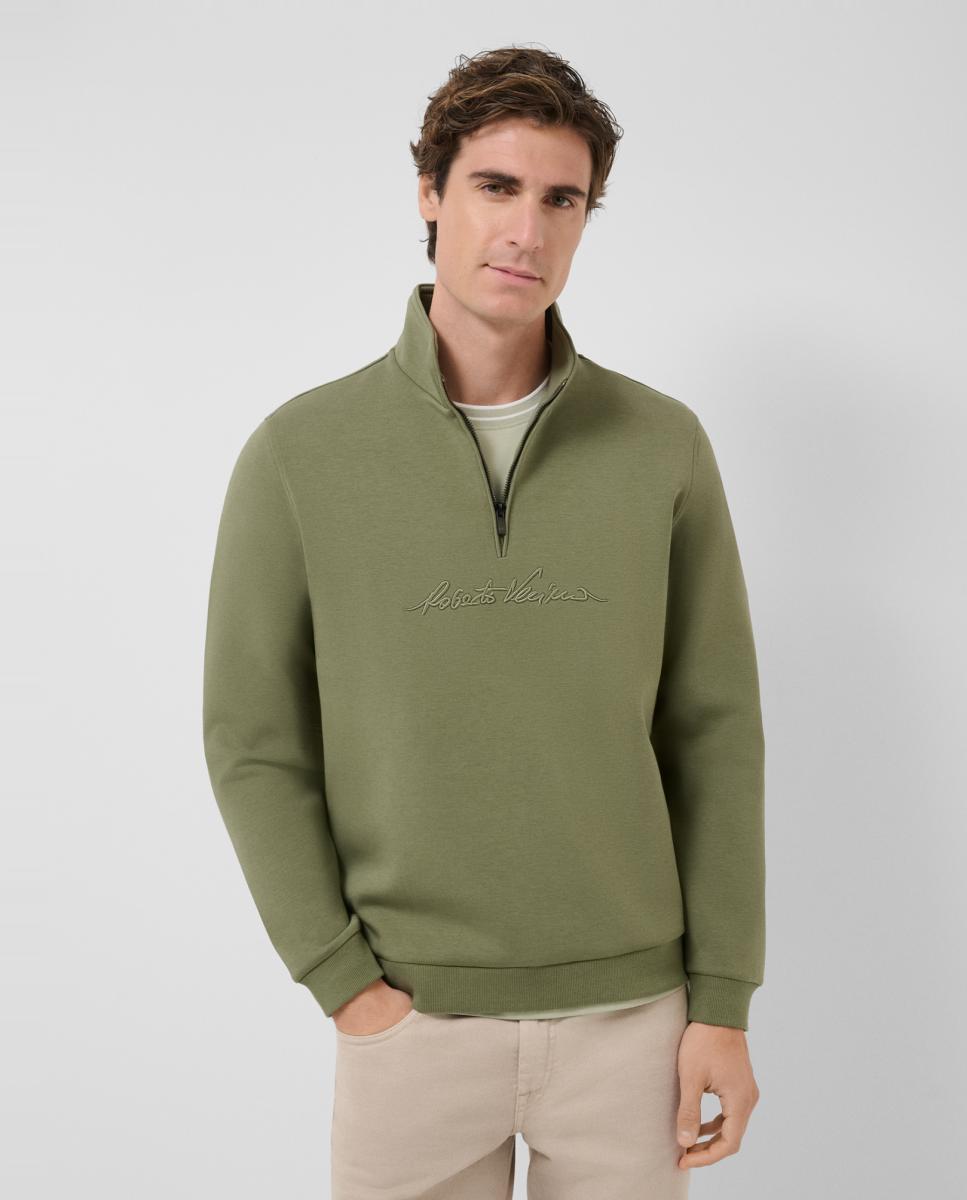 Imagem 0 de Sweatshirt com Meio Fecho de Correr e Logótipo no Peito