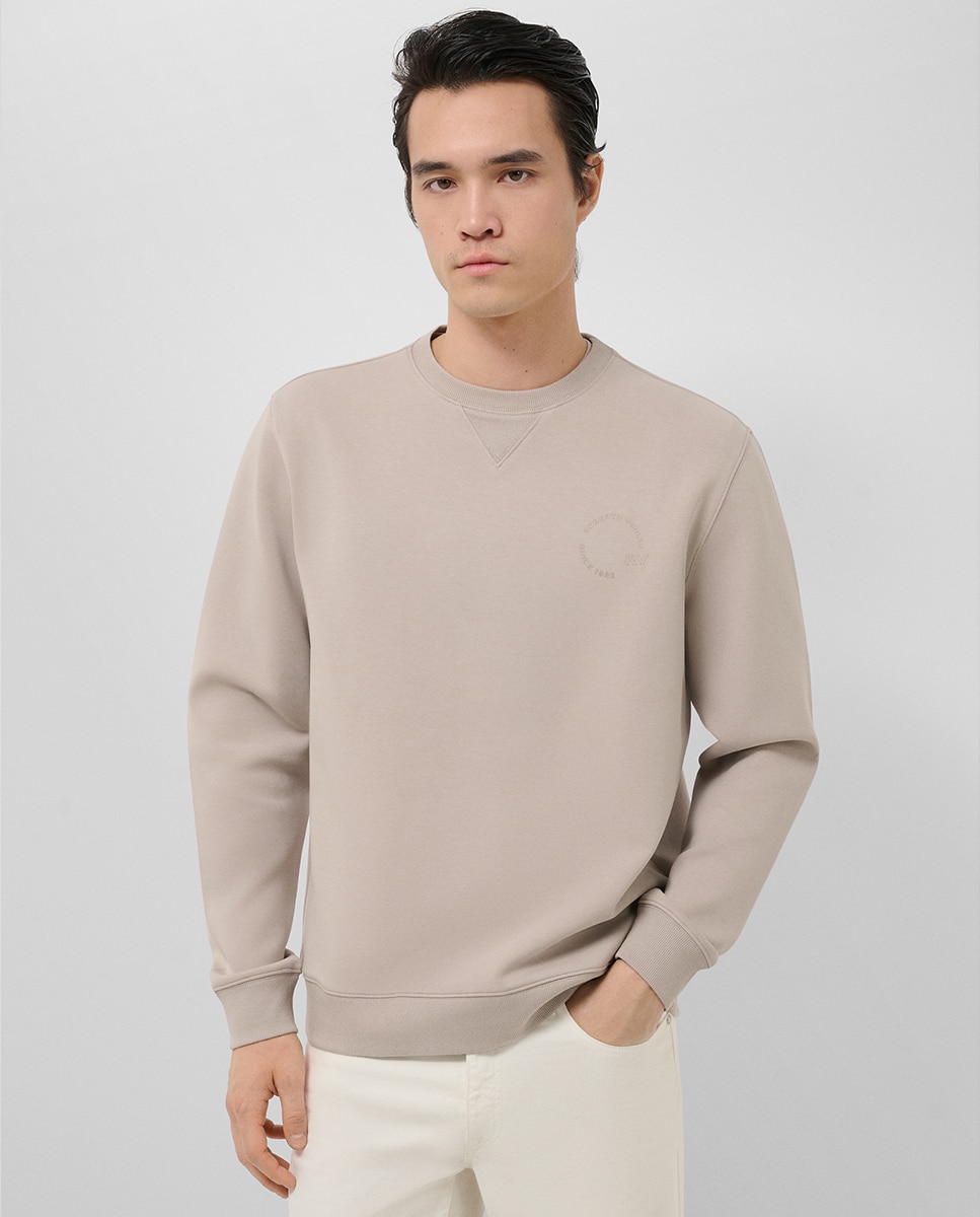 Imagem 0 de Sweatshirt com Logótipo a Condizer no Peito