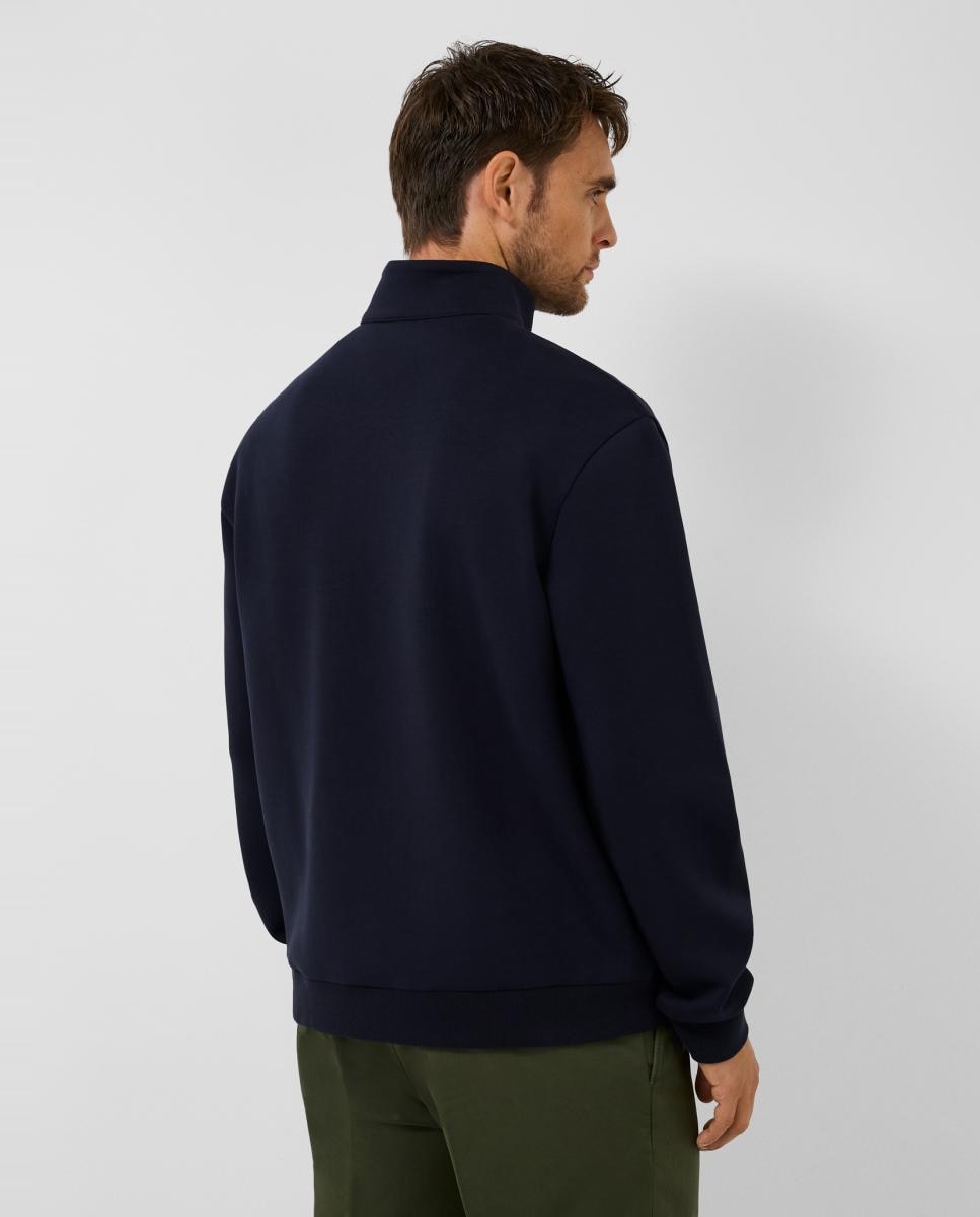 Sudadera de hombre cuello alto - Roberto Verino - Azul marino Azul marino-2