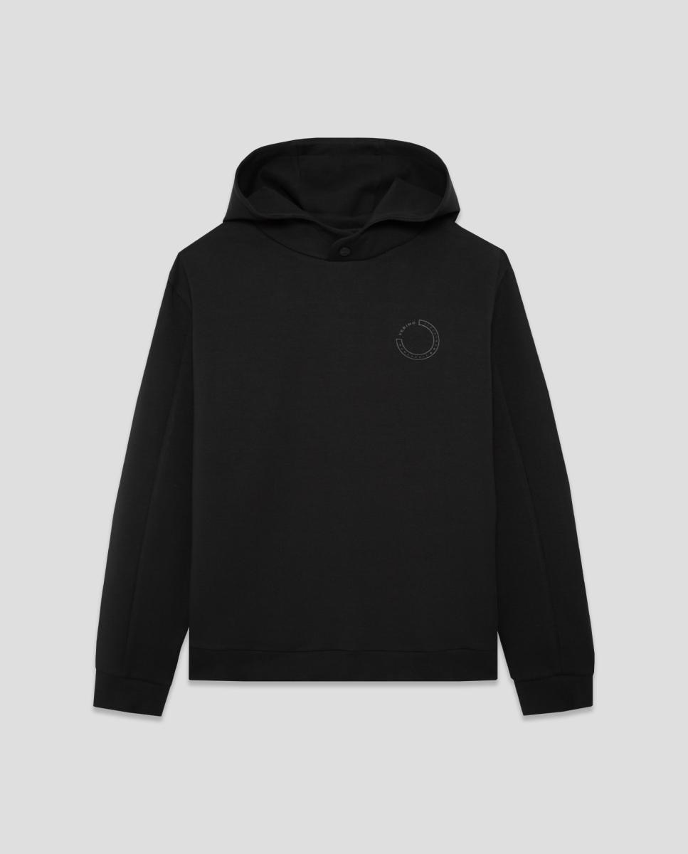 Sweatshirt de homem com capuz Preto-4
