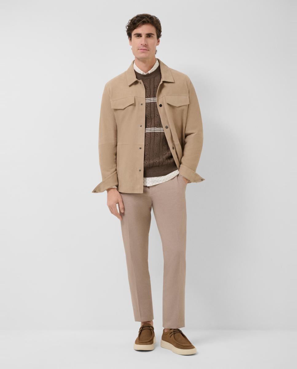 Sobrecamisa de Napa Bege-6