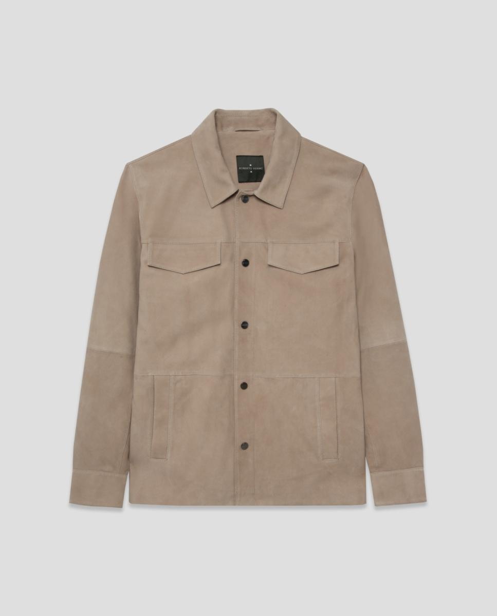 Sobrecamisa de Napa Bege-4