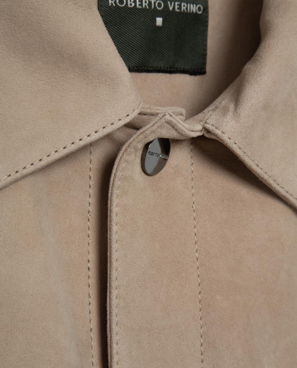 Sobrecamisa de Napa Bege-5