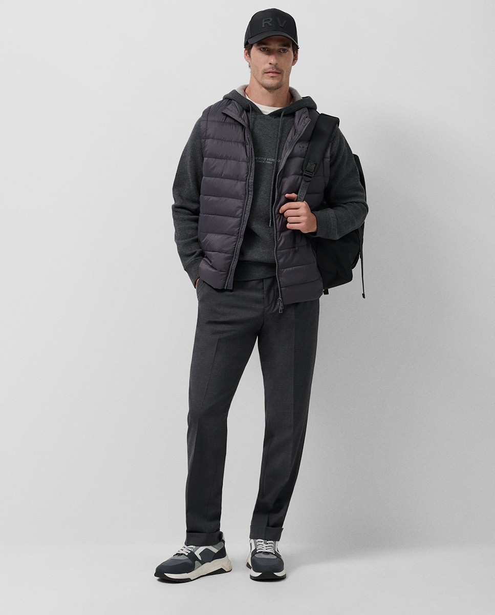 Colete acolchoado de homem Cinzento-escuro-2