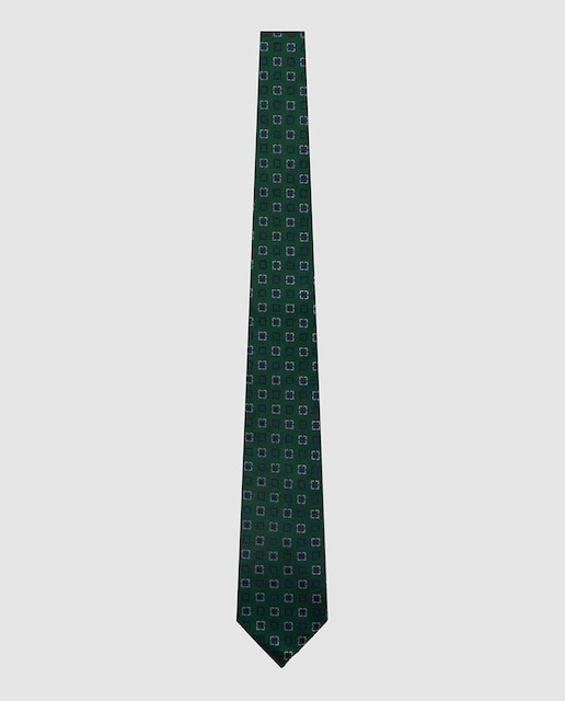 Imagen 0 de Corbata de hombre de seda jacquard flores