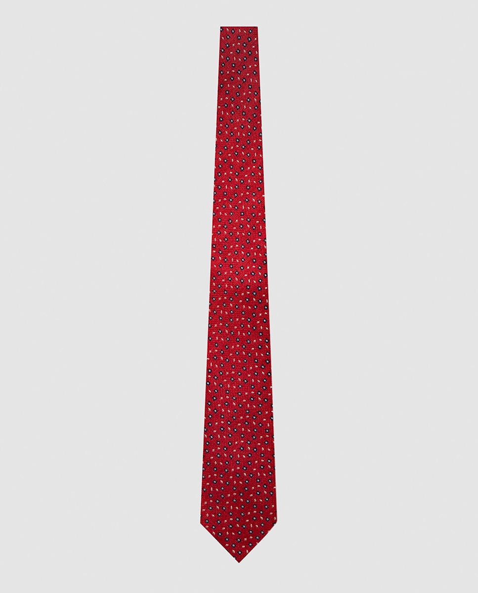 Imagem 0 de Gravata de Seda com Jacquard Geométrico