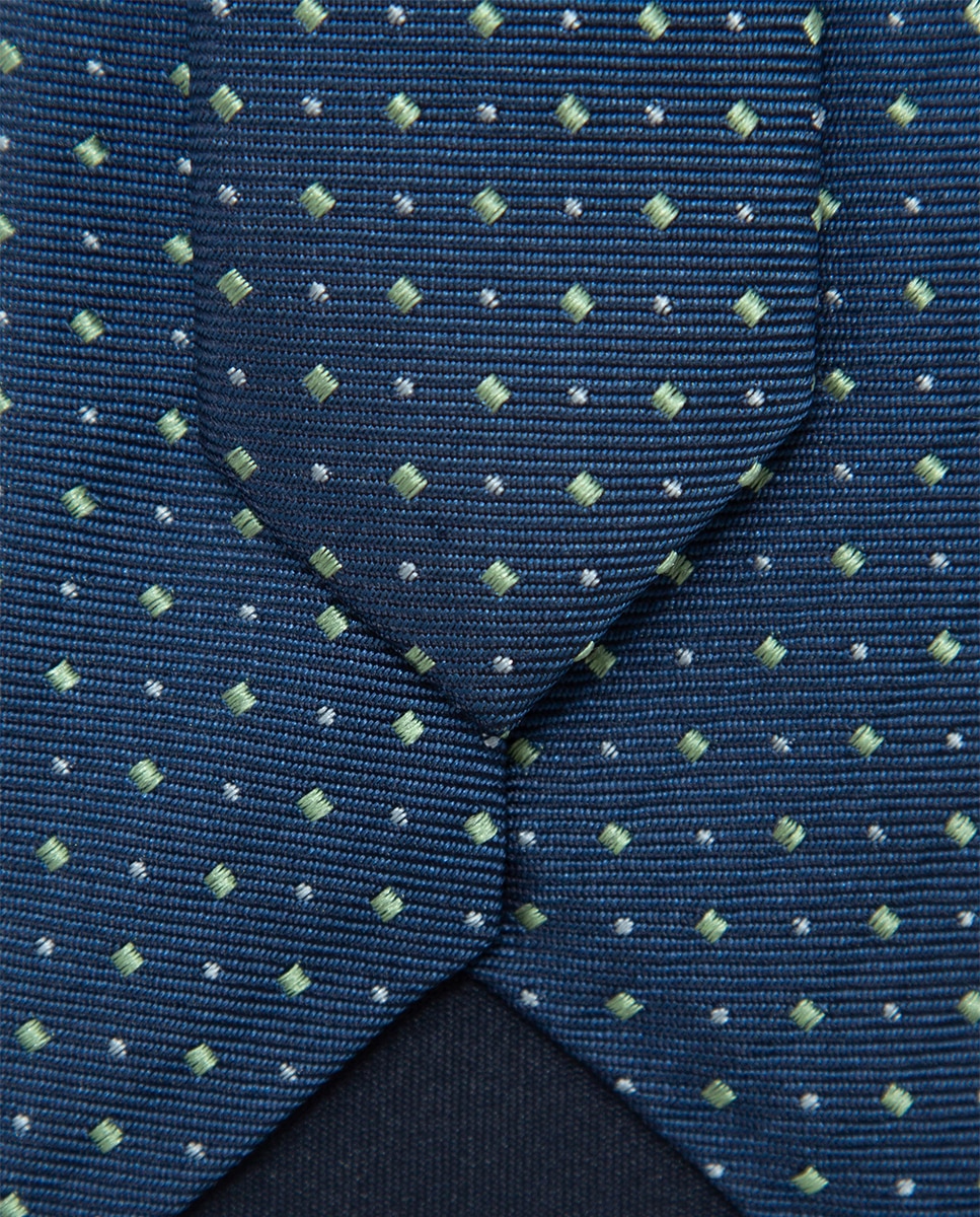 Gravata de Seda com Jacquard Verde-claro-3