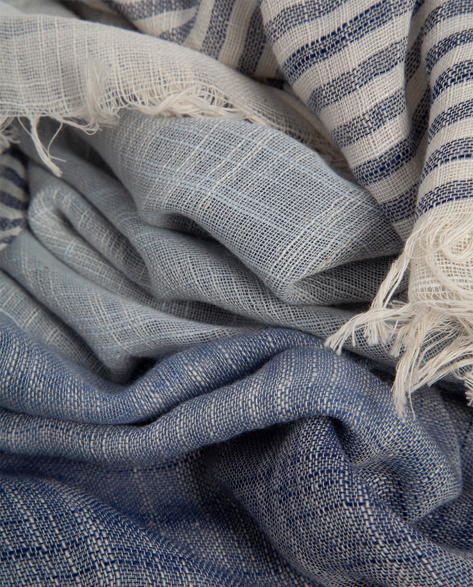 Écharpe com Riscas Caqui-2