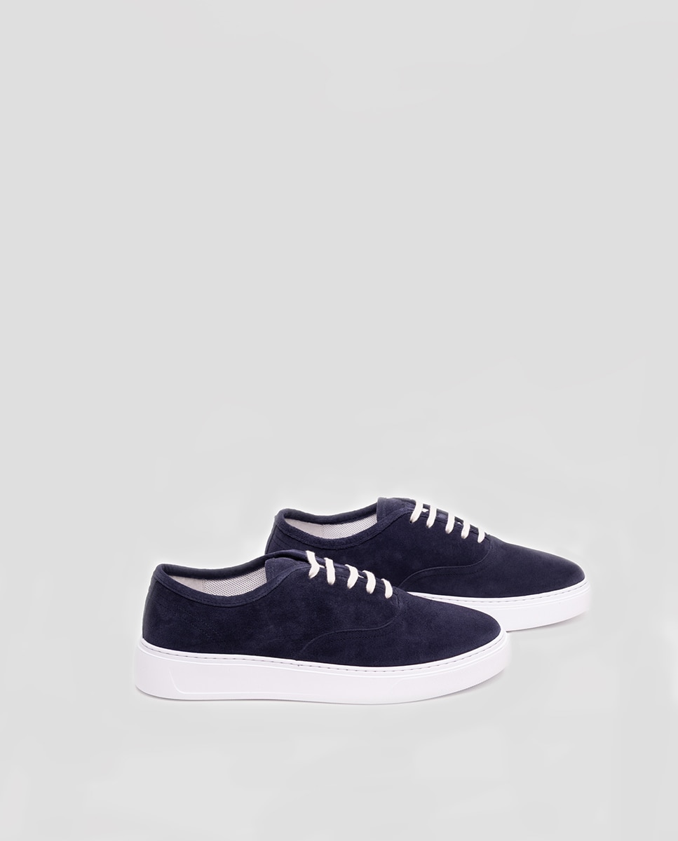 Sapatilhas Desportivas em Croute Azul-marinho-2