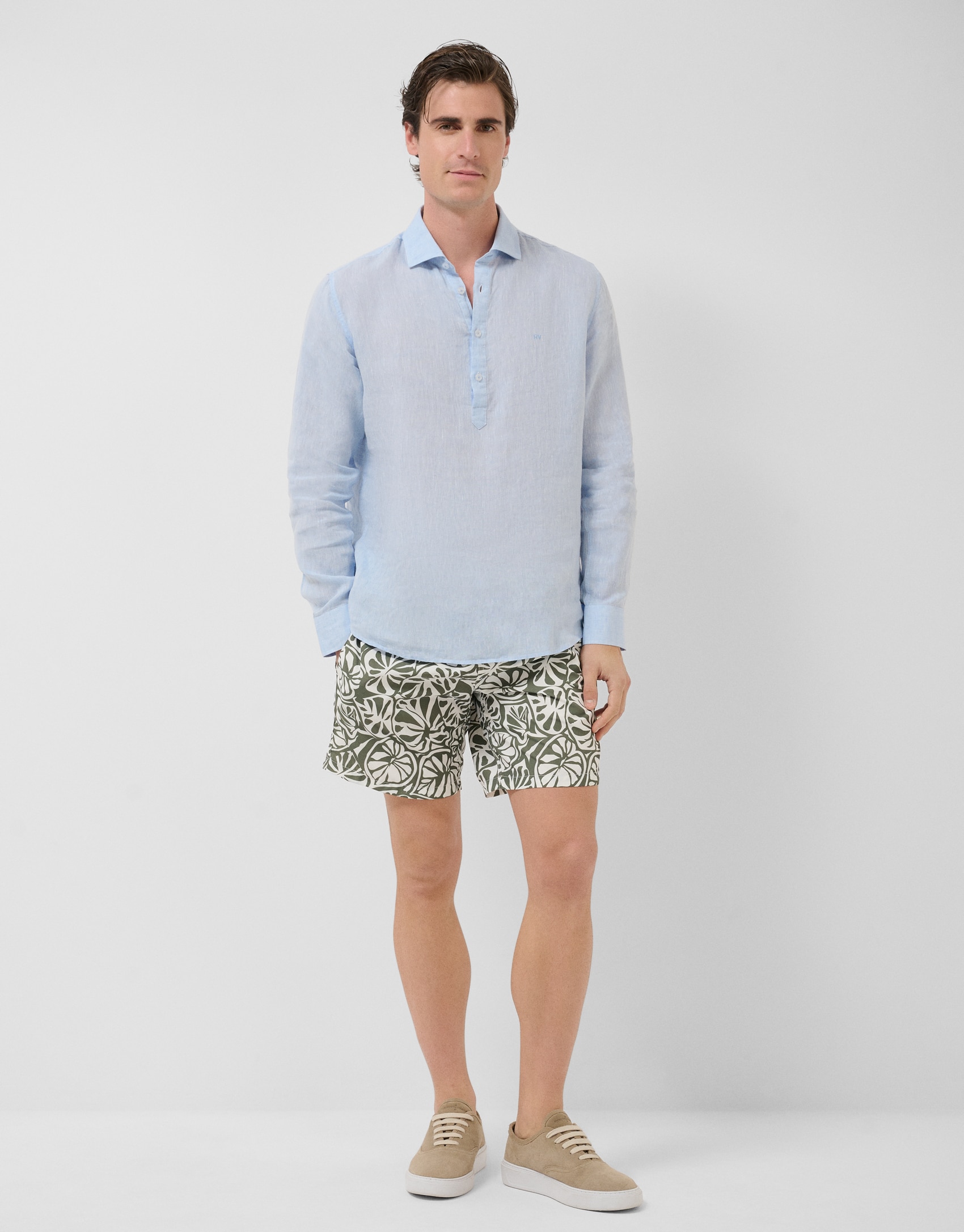 Imagem 0 de Calções de Banho com Estampado Floral Tropical