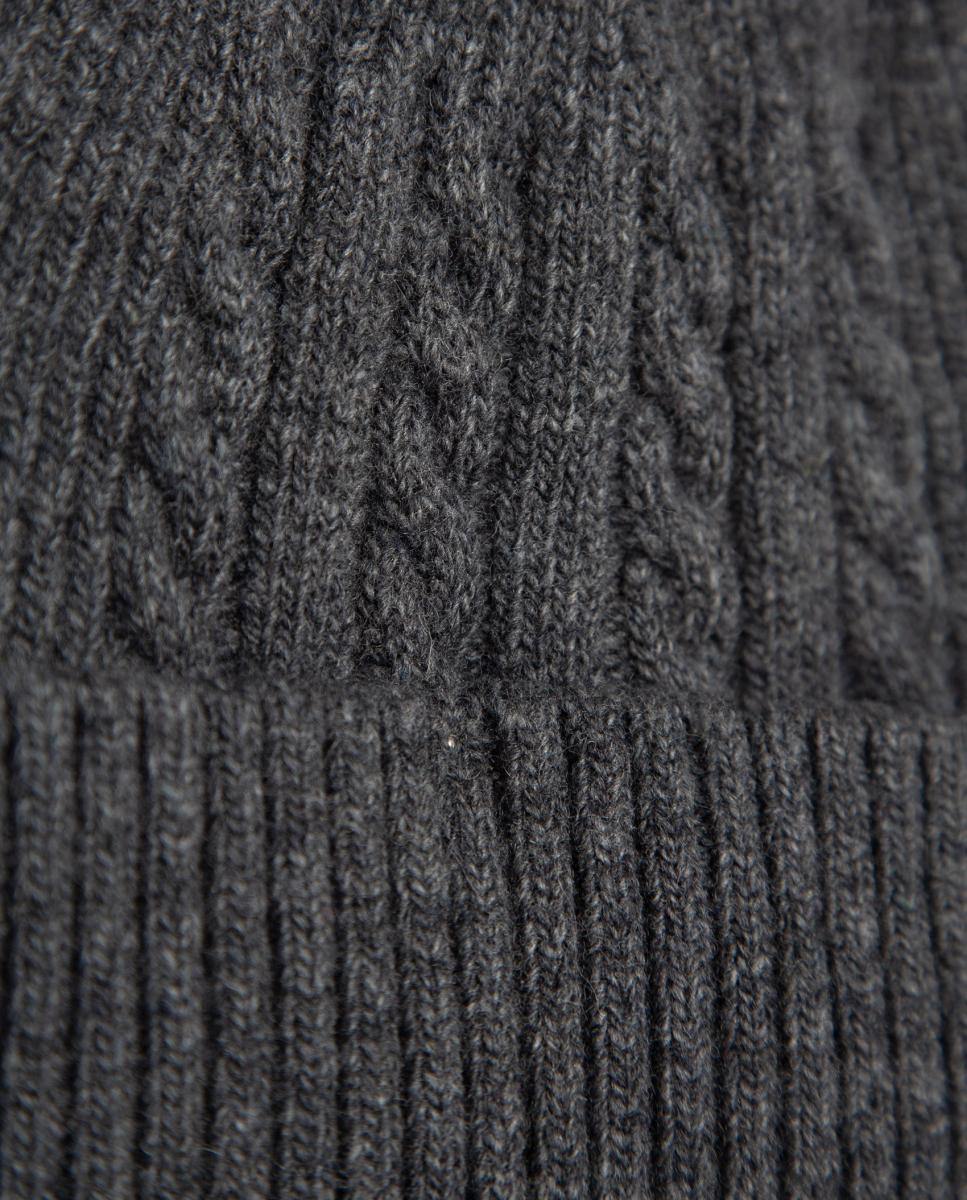 Gorro de Malha do Cabo Cinzento-escuro-3