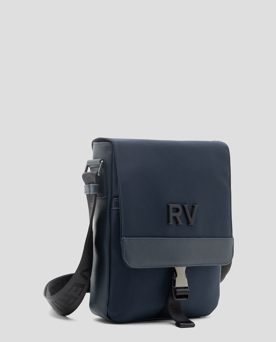 Mala a Tiracolo de Tablet em Nylon Work Azul-marinho-2