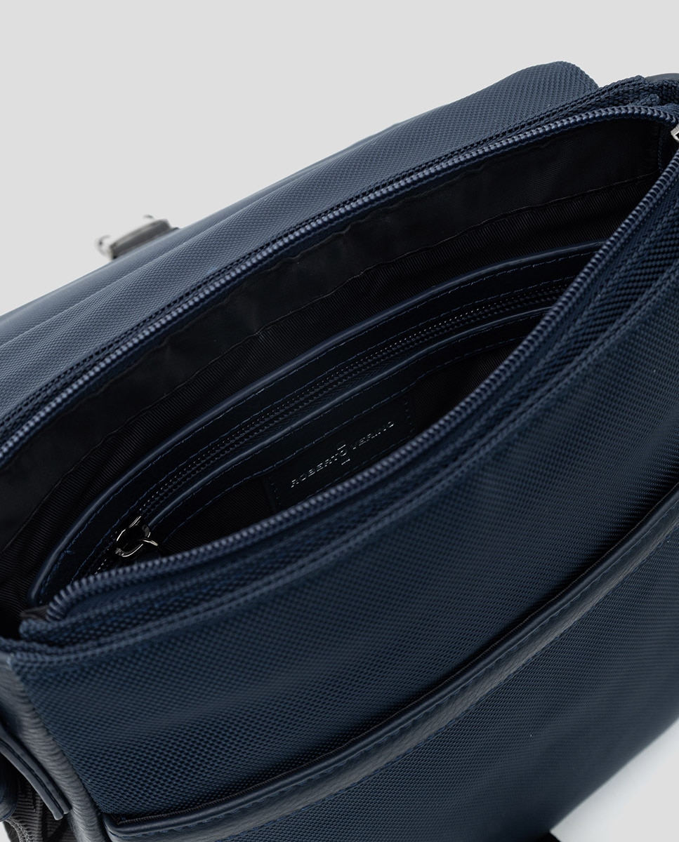 Mala a Tiracolo de Tablet em Nylon Work Azul-marinho-5