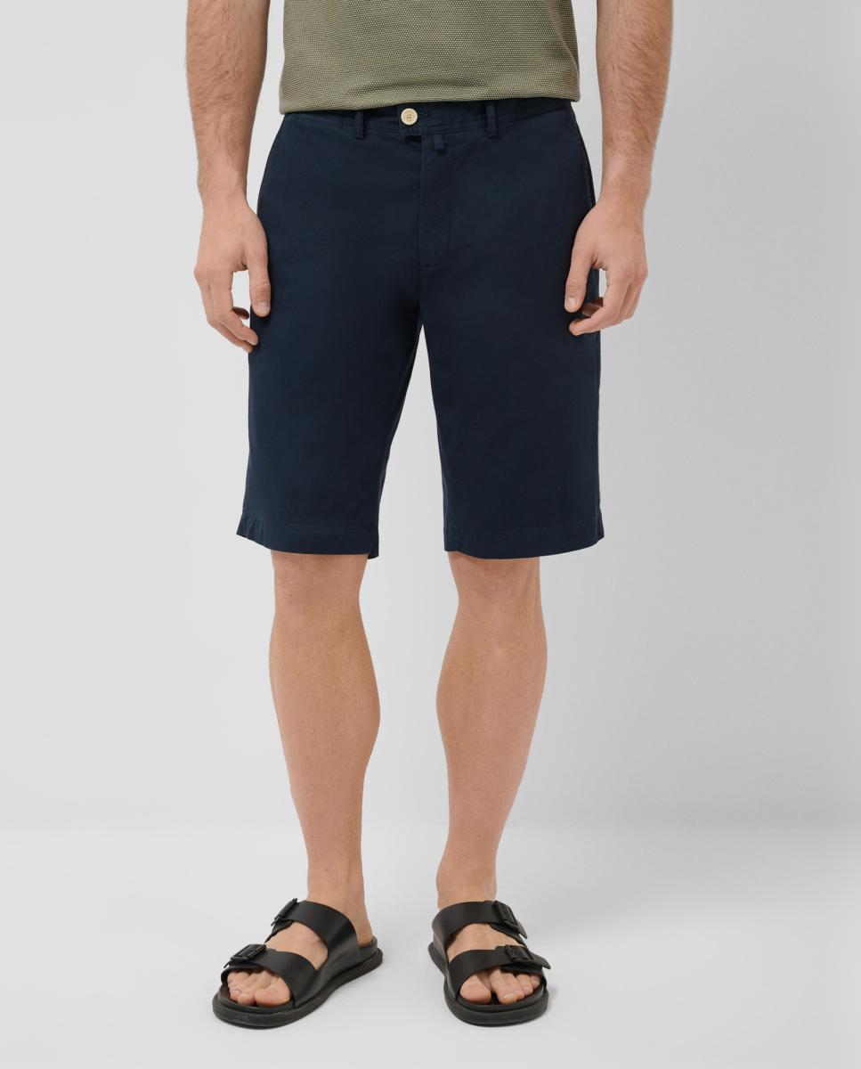 Bermudas de Algodão Azul-marinho-2