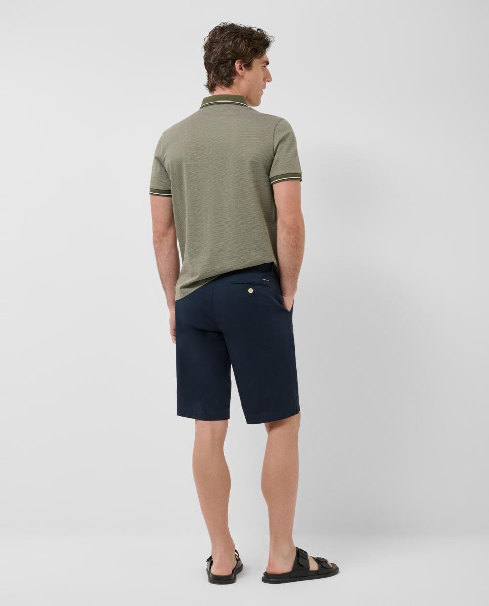 Bermudas de Algodão Azul-marinho-3