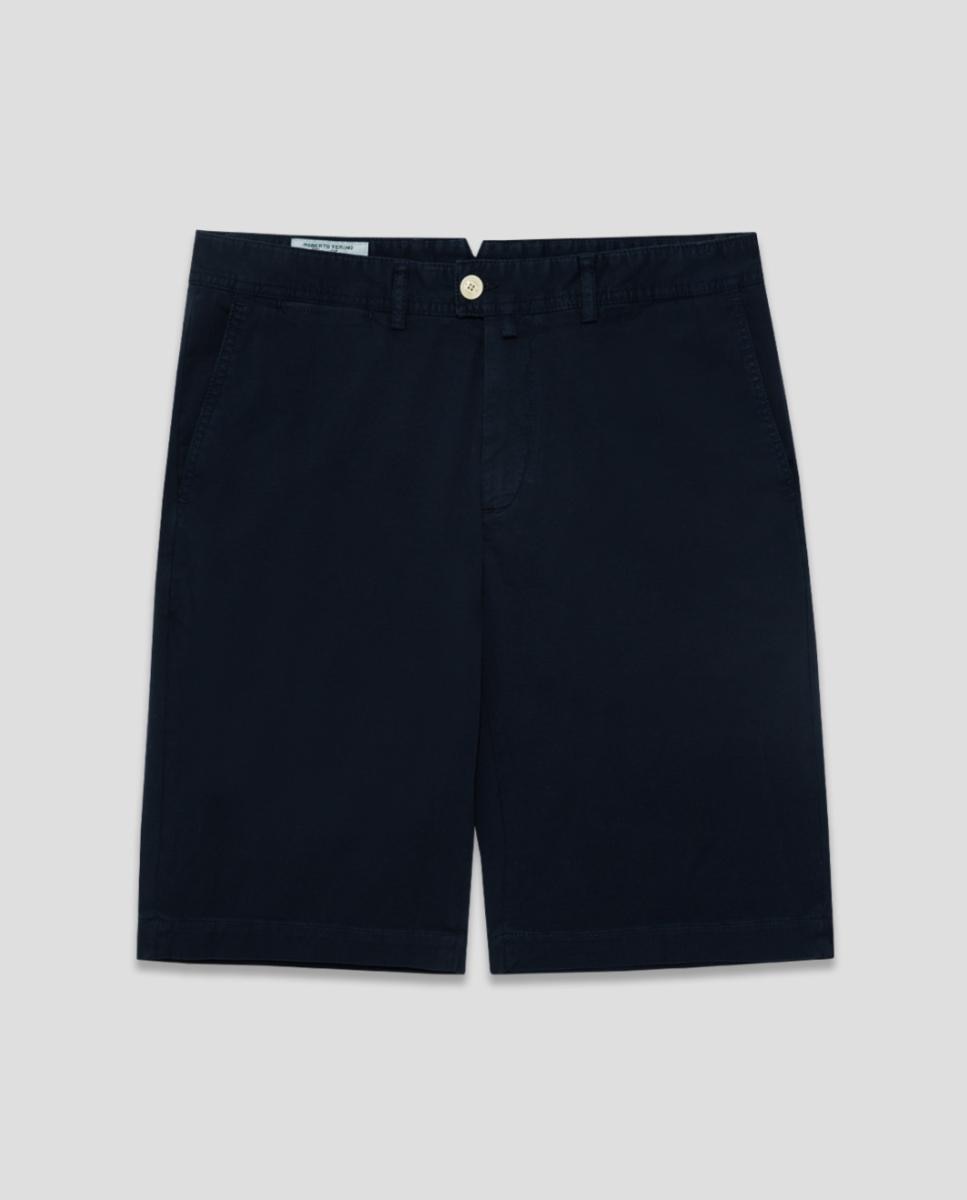 Bermudas de Algodão Azul-marinho-5