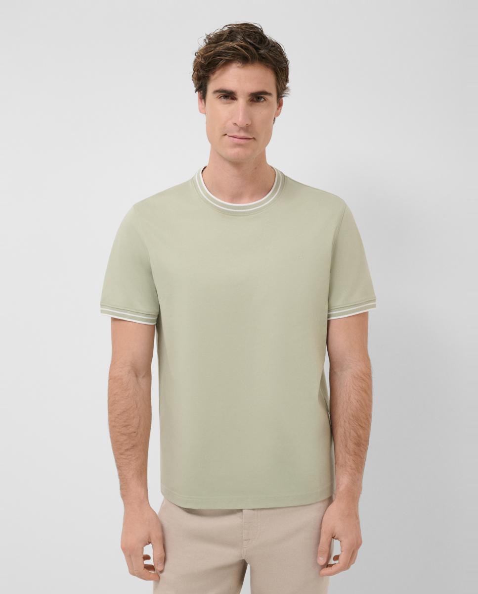 Imagem 0 de T-shirt de Algodão Mercerizado com Manga Curta