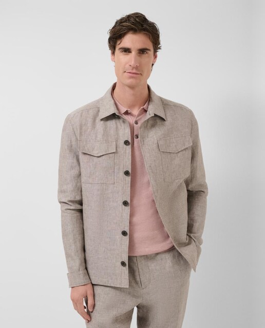 Sobrecamisa de hombre de lino
