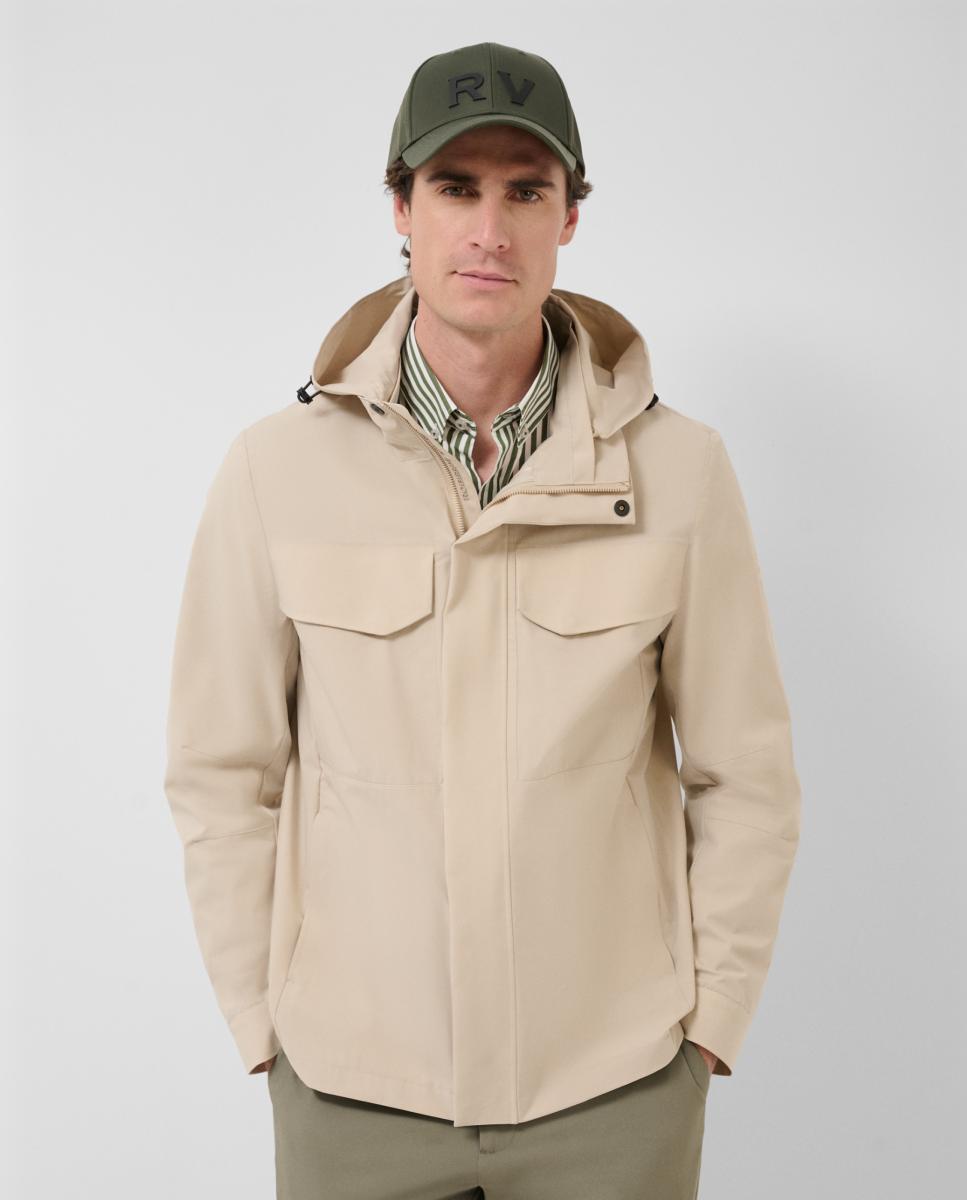 Imagem 0 de Parka Comprida em Tecido Técnico