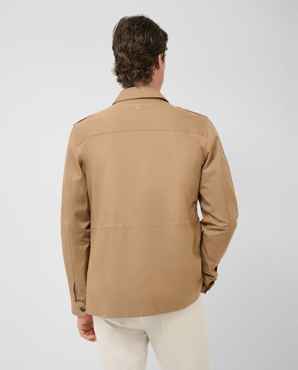 Parka Técnica com Quatro Bolsos Bege-2