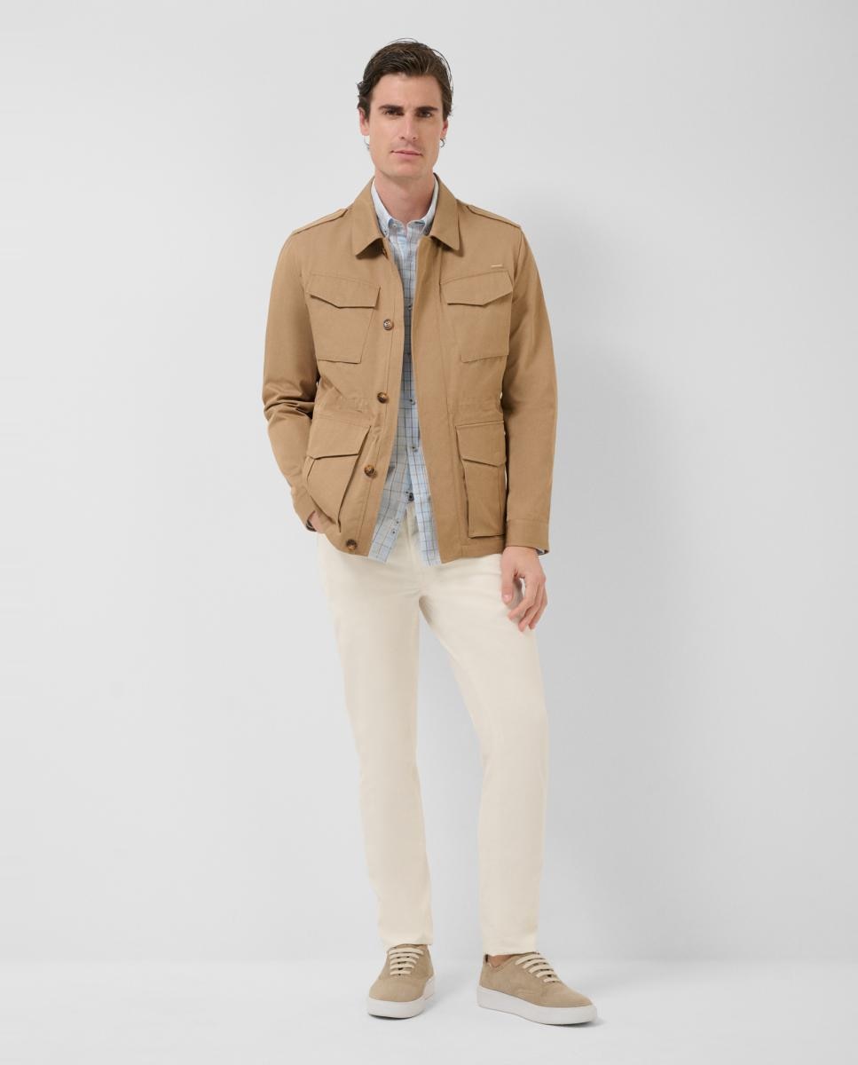 Parka Técnica com Quatro Bolsos Bege-6